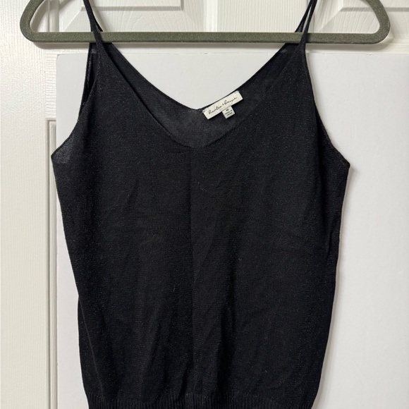 Hunter & Brown Cami, M, Black, spaghetti straps very sheer sparkly NWOT - Picture 8 of 8